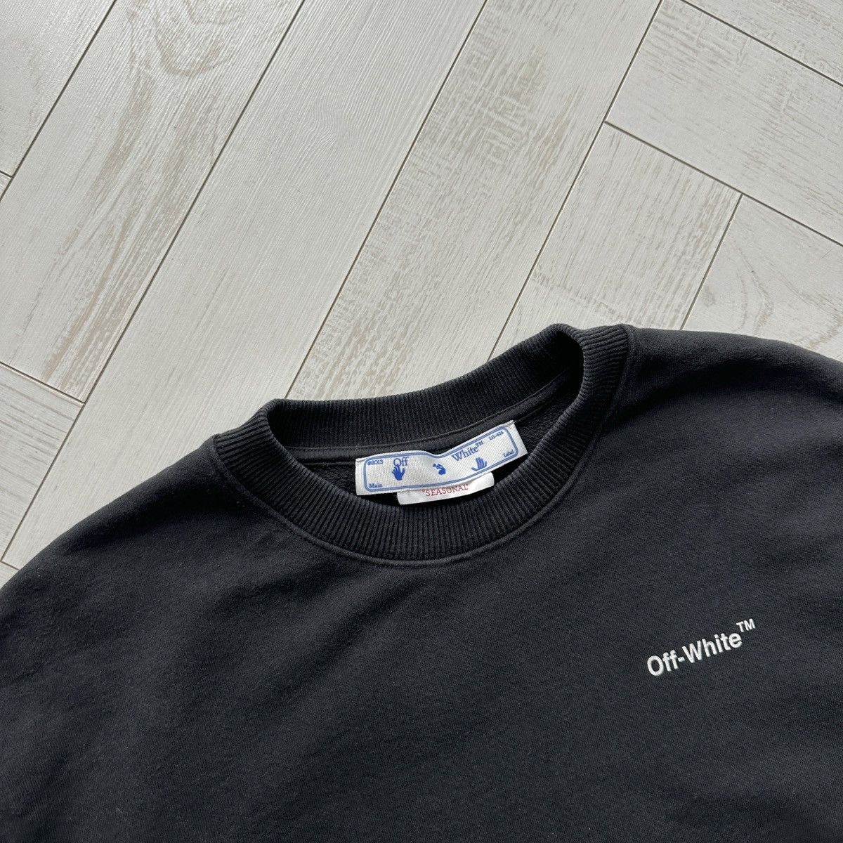 Off-White Off-white Chained Arrows Washed Sweatshirt crewneck y2k og Size US L / EU 52-54 / 3 - 9 Thumbnail