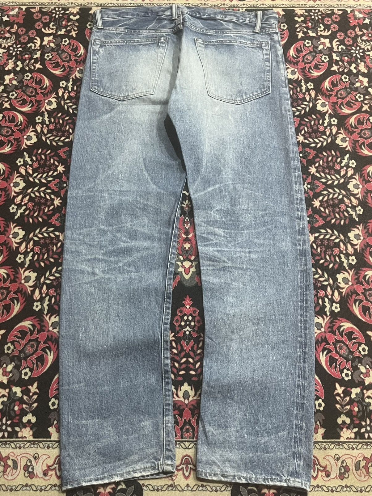 Vintage Journal Standard Homestead Blue Faded Distress Selvedge Jean Size US 32 / EU 48 - 2 Thumbnail