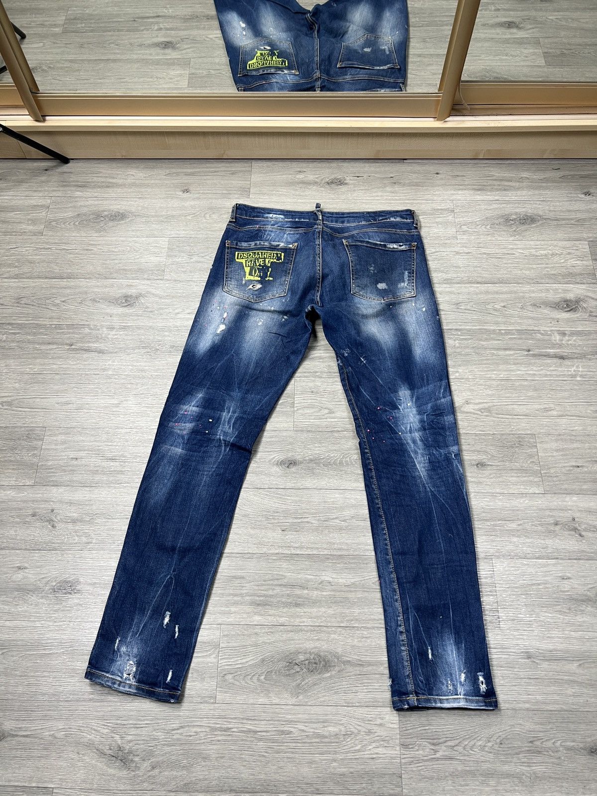 Dsquared2 Dsquared2 Slim Jean Distressed Blue Denim Pants IT 52 Size US 36 / EU 52 - 8 Thumbnail