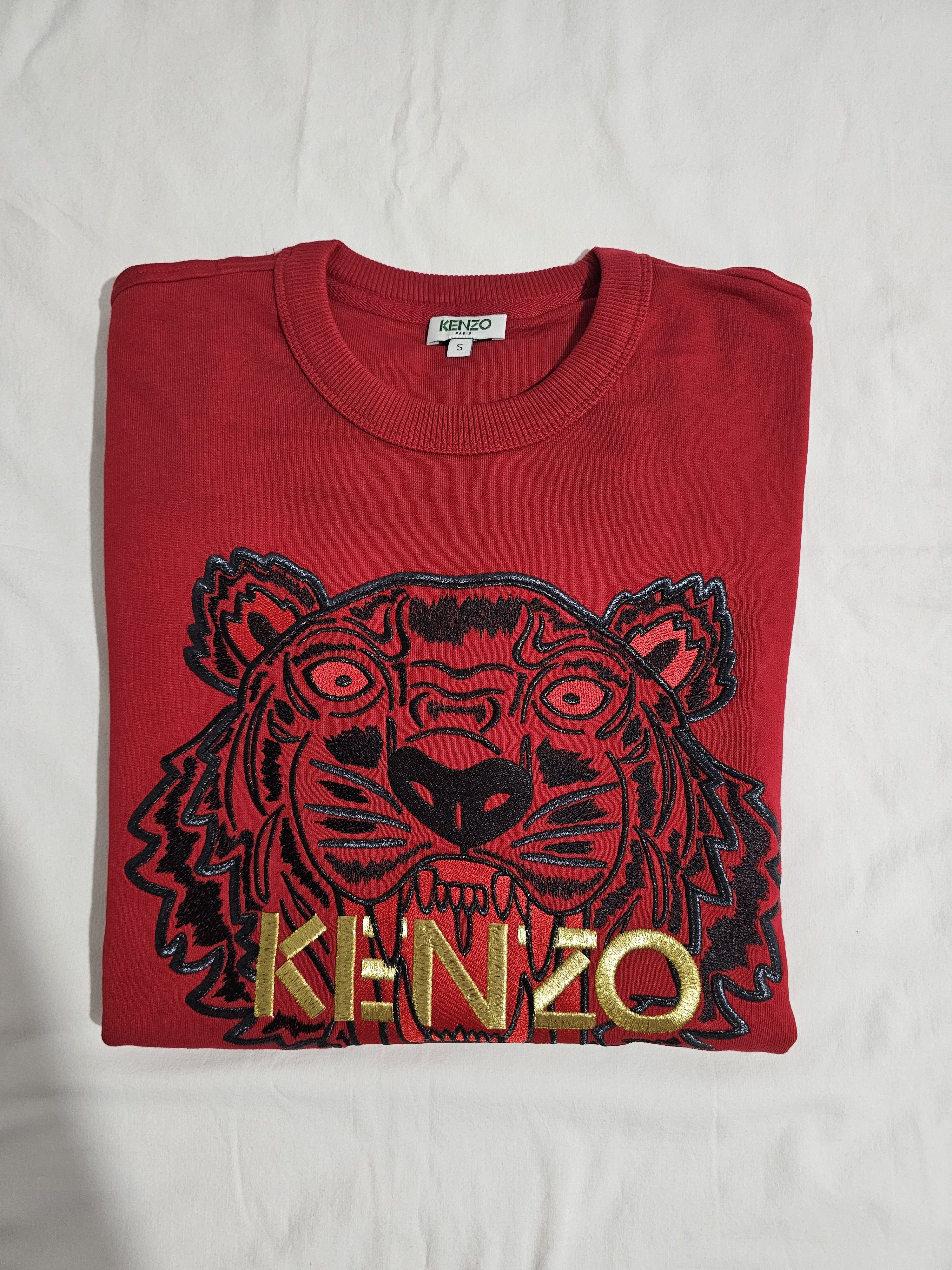Kenzo Tiger Logo Embroidered Sweatshirt by Kenzo Paris Size S / US 4 / IT 40 - 1 Thumbnail
