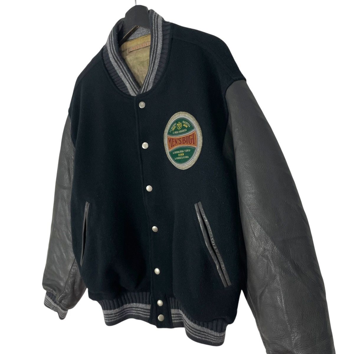 If Six Was Nine Vintage 90s Leather Varsity Jacket Lahechura Magnifica Size US L / EU 52-54 / 3 - 4 Thumbnail