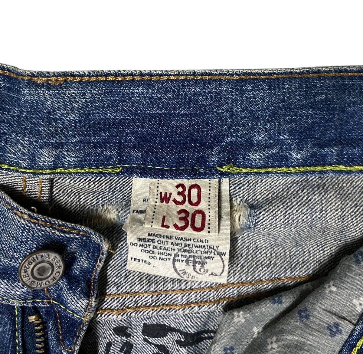 Abercrombie & Fitch Rare Design Vintage Abercrombie & Fitch Sukajan Jeans 2000s Size US 30 / EU 46 - 10 Thumbnail