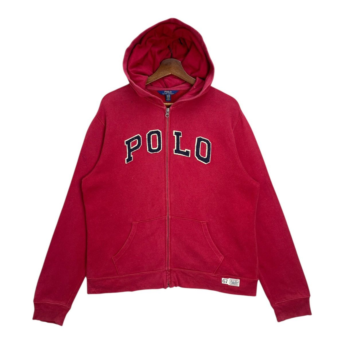 Polo Ralph Lauren Vintage Polo Ralph Lauren Hoodie Fullzip Spellout Size XL Size US XL / EU 56 / 4 - 1 Thumbnail
