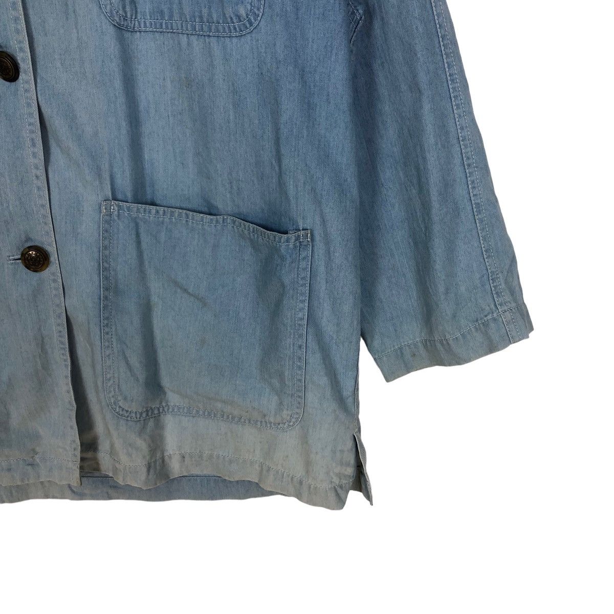 Japanese Brand 🔥90’s VINTAGE CHORE CHAMBREY DENIM JACKET MC GREGOR JAPAN Size US M / EU 48-50 / 2 - 4 Thumbnail