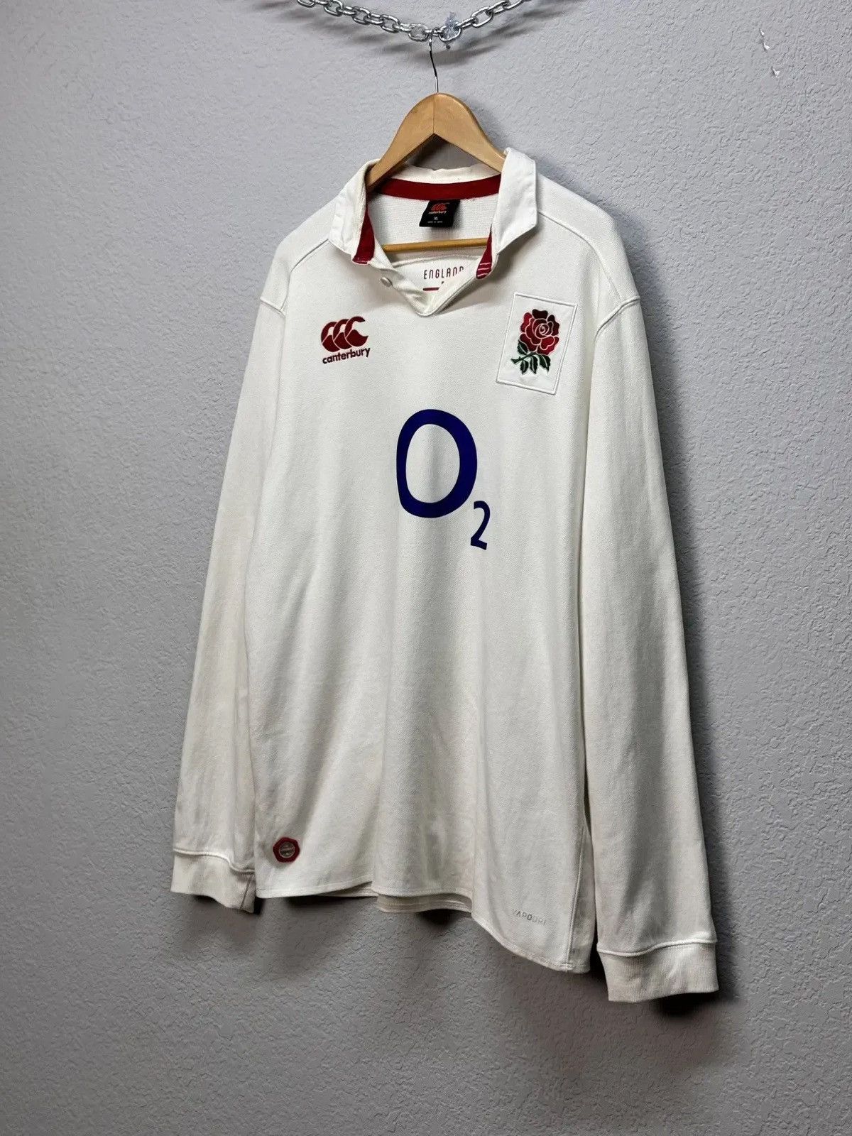 Canterbury of New Zealand × Vintage Vintage Canterbury Rugby England Jersey Long Sleeve Size US XL / EU 56 / 4 - 9 Thumbnail