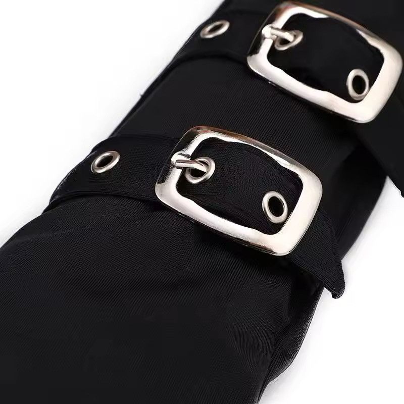 Other Women Half Finger Buckle Belt Glove Size ONE SIZE - 4 Thumbnail