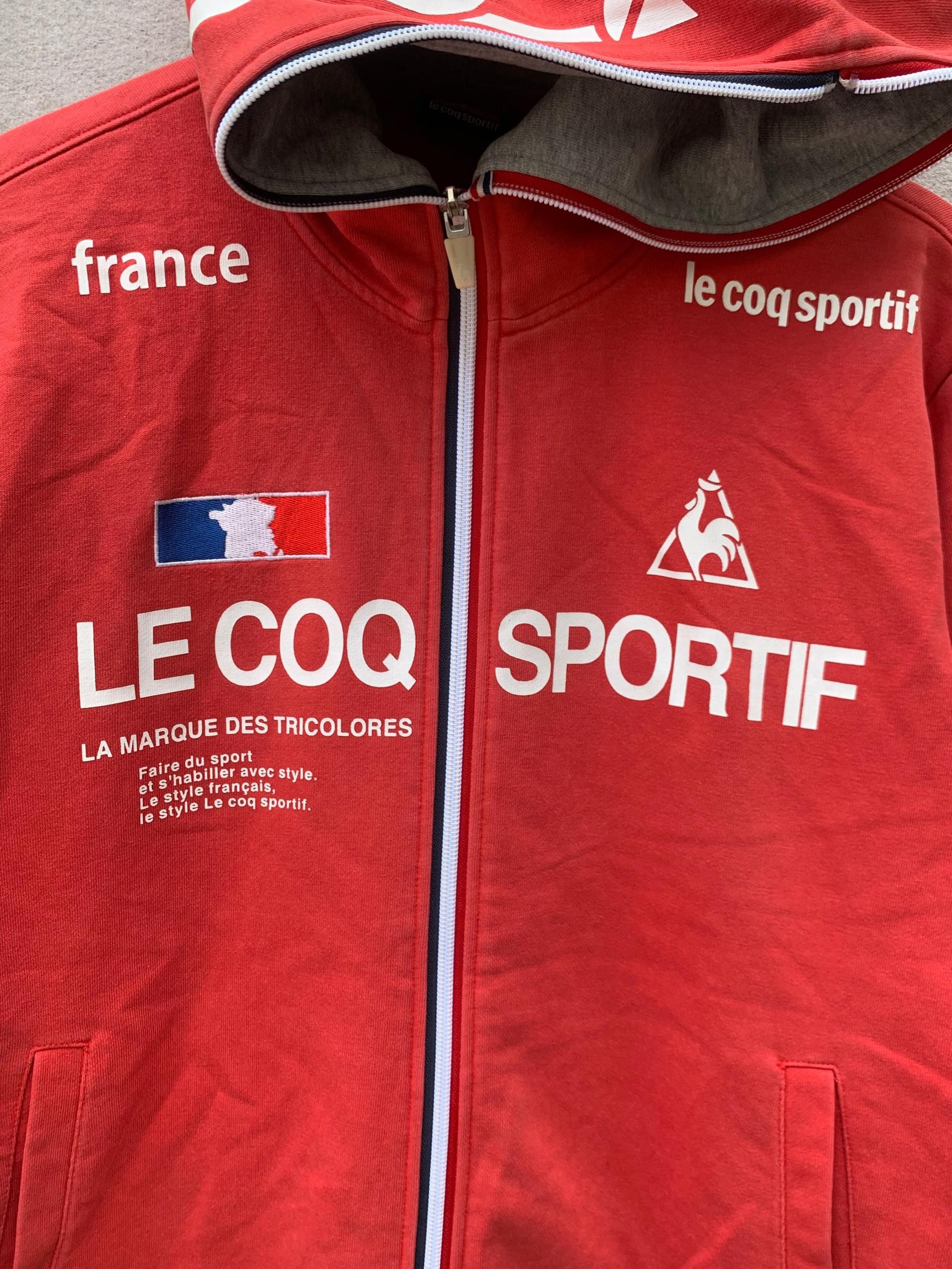 Le Coq Sportif × Vintage Vintage Lecoq Sportif France Hoodie Jacket Size US L / EU 52-54 / 3 - 8 Thumbnail