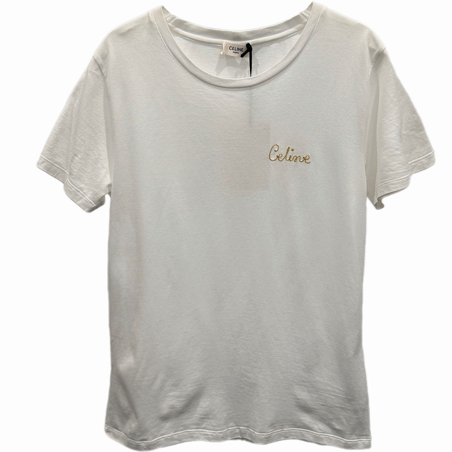 Celine CELINE Logo Embroidery T-Shirt Size M Size M / US 6-8 / IT 42-44 - 1 Thumbnail