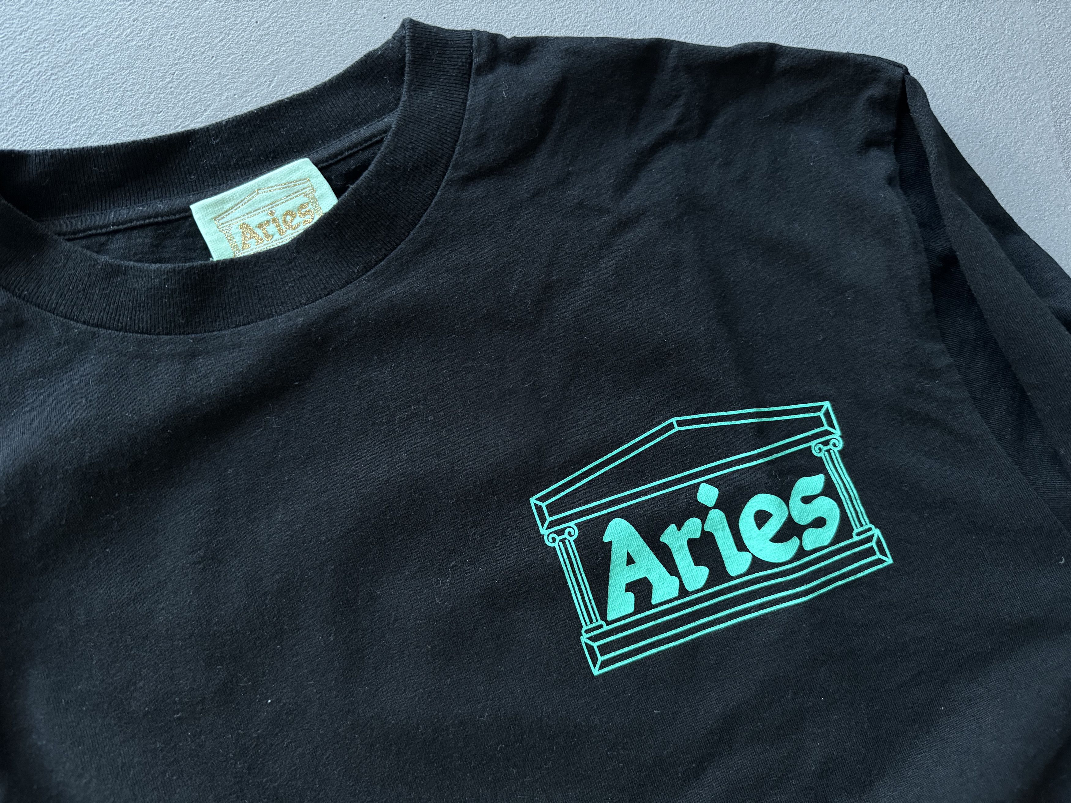 Aries Aries Arise Logo Long Sleeve T-shirt, Black Size US M / EU 48-50 / 2 - 6 Thumbnail