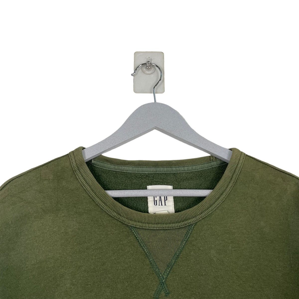 Gap 💥GAP BIG LOGO CREWNECK PULLOVER SUNFADED GREEN Size US XL / EU 56 / 4 - 4 Thumbnail