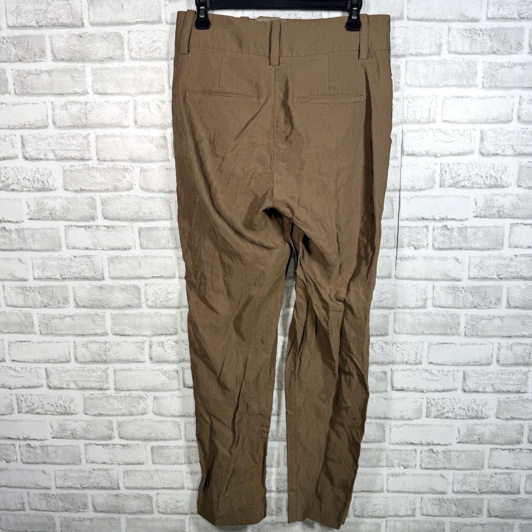 Vince Vince Brown Casual Viscose Blend Pants Womens Size 8 (30x30) Size 30" / US 8 / IT 44 - 5 Thumbnail