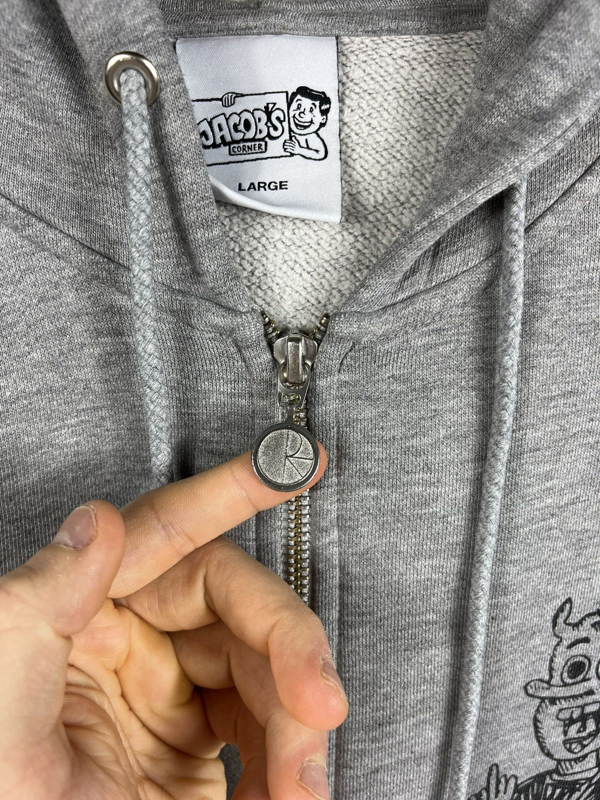 Polar Skate Co. Polar Skate co. Jacobs Corner devil man zip hoodie boxy Size US L / EU 52-54 / 3 - 10 Thumbnail