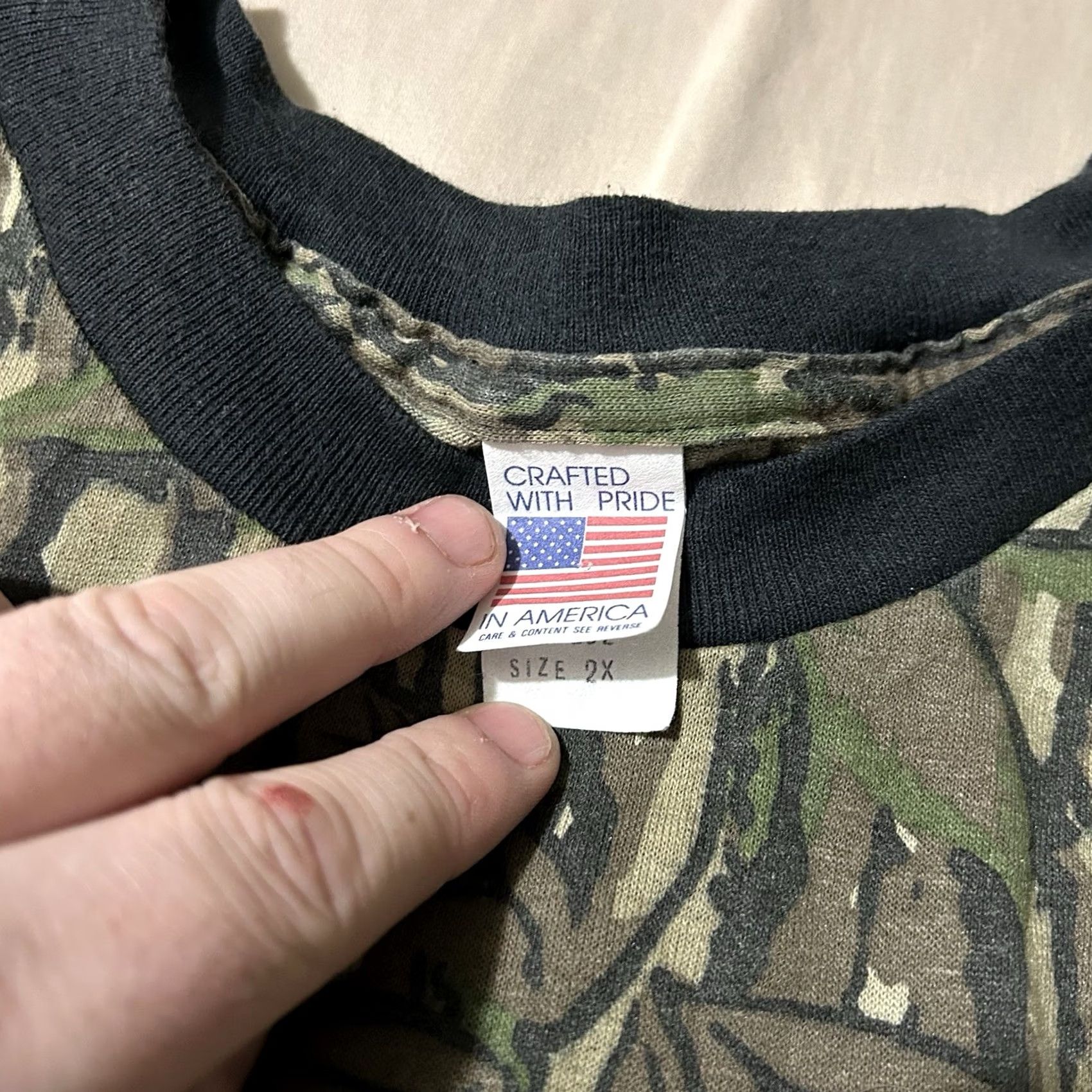 Realtree VINTAGE Realtree Camo Long Sleeve Pocket Shirt 2XL Mens 80s Brown Pockets Size US XXL / EU 58 / 5 - 3 Thumbnail