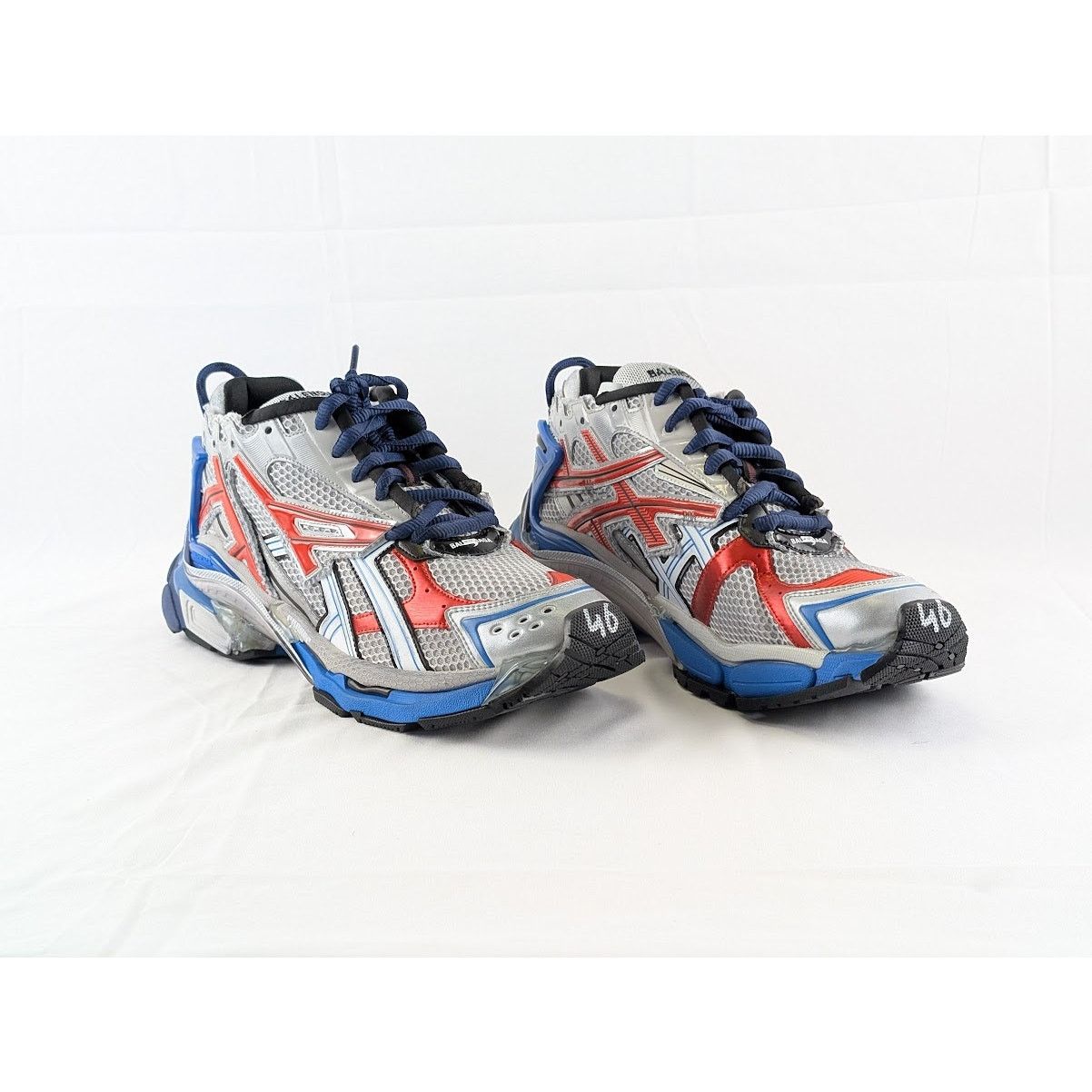 Balenciaga o1rshd1 Mesh Rubber Runner in Multicolor Size US 13 / EU 46 - 9 Thumbnail