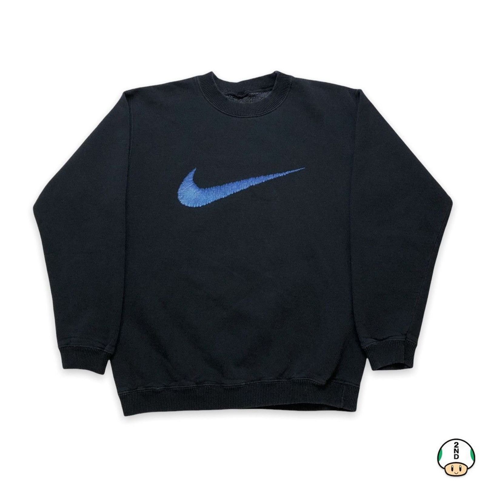 Nike × Vintage Vintage Nike Sportswear Sweatshirt Center Swoosh 90 Pullover Size US S / EU 44-46 / 1 - 1 Thumbnail