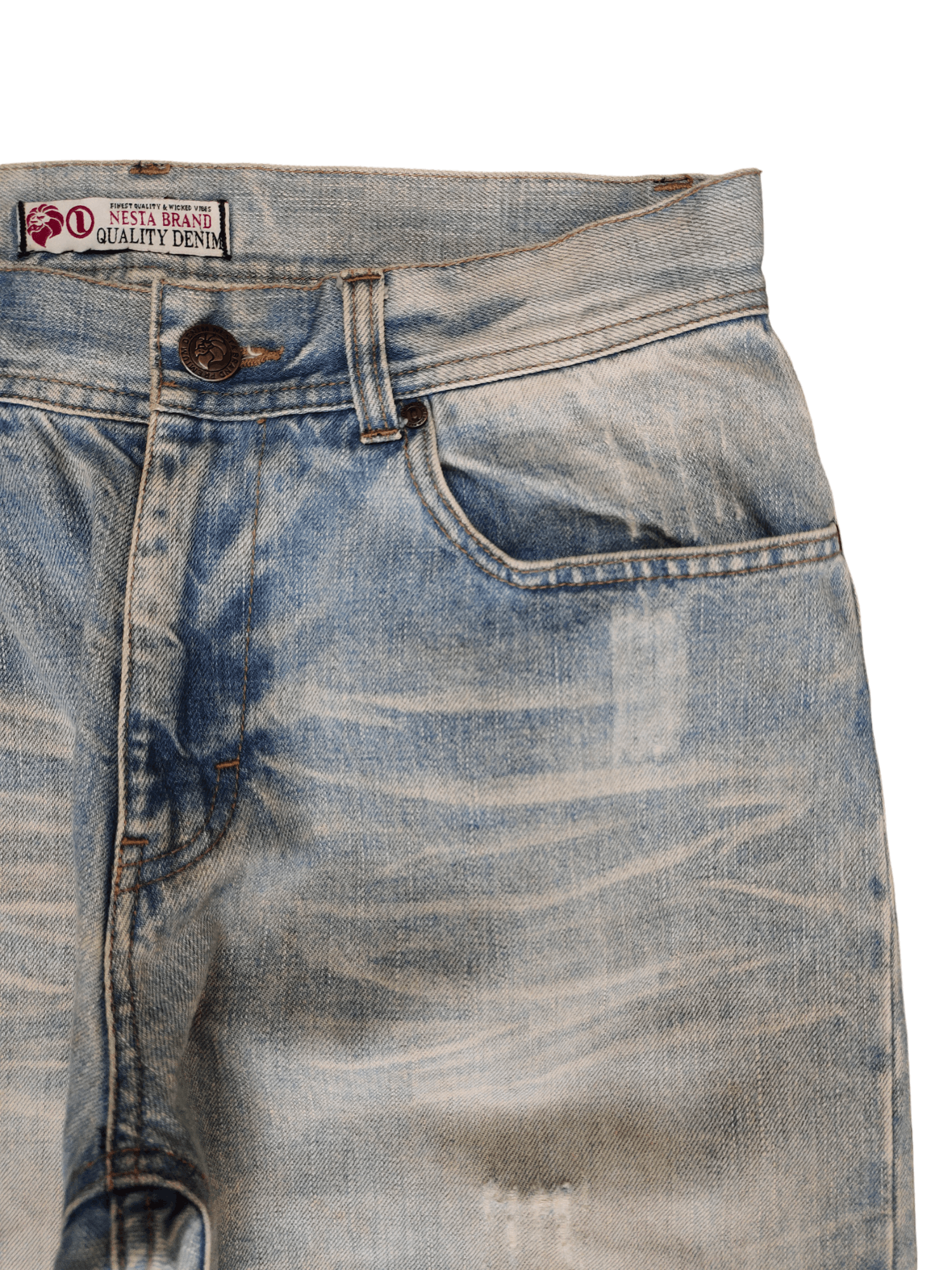 Comme des Garcons × Undercover Nesta Brand Distress Faded Clawmark Jeans Undercover Style Size US 32 / EU 48 - 11 Thumbnail