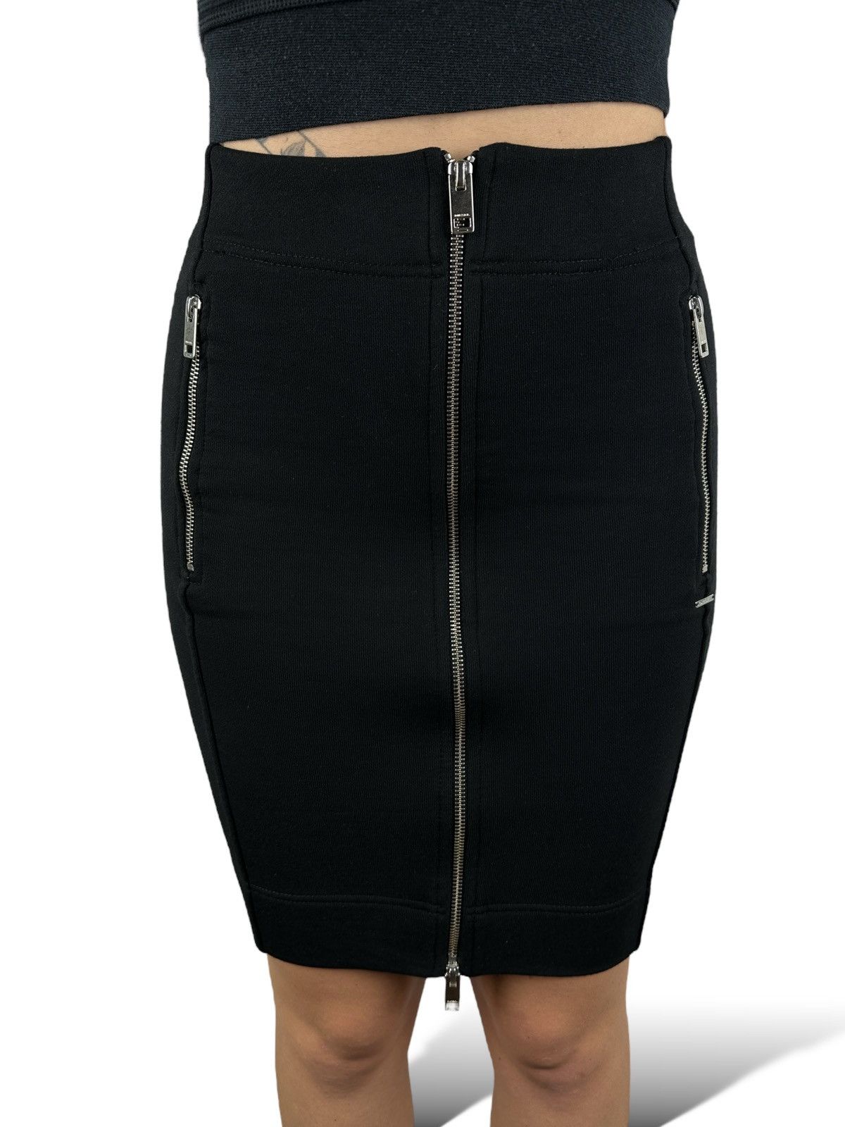 Diesel Diesel O-Geno Gonna Midi Skirt Front Zip Women’s Size 26 Size 26" / US 2 / IT 38 - 16 Thumbnail