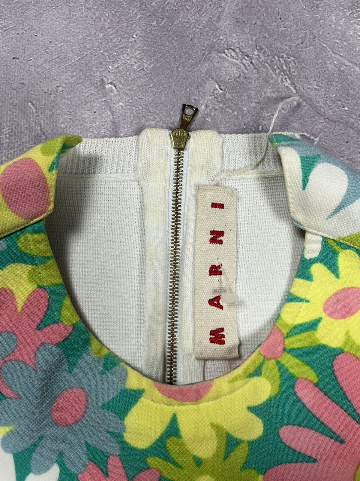 Marni Marni Multicolor Flower Back Zip T-Shirt Size 42 Size M / US 6-8 / IT 42-44 - 4 Thumbnail