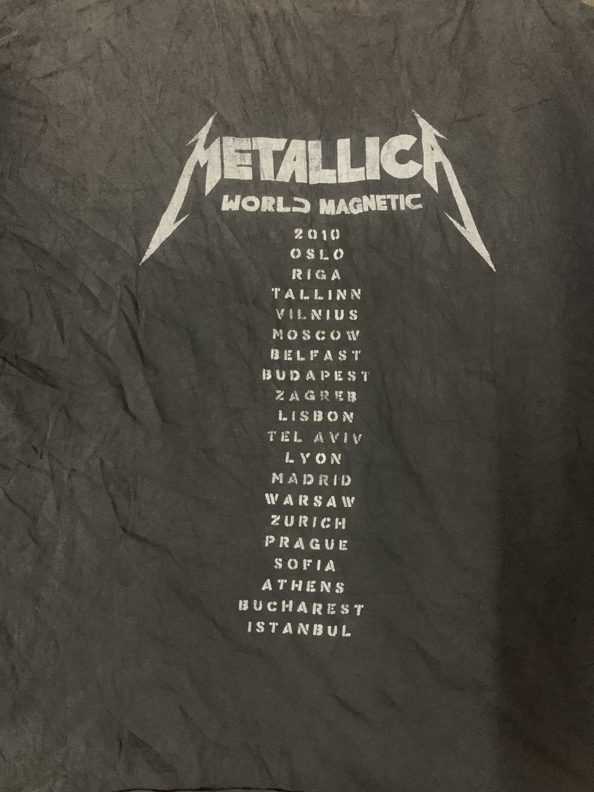 Band Tees Metallica World Magnetic 2010 Euro Tour Tee Size US L / EU 52-54 / 3 - 5 Thumbnail