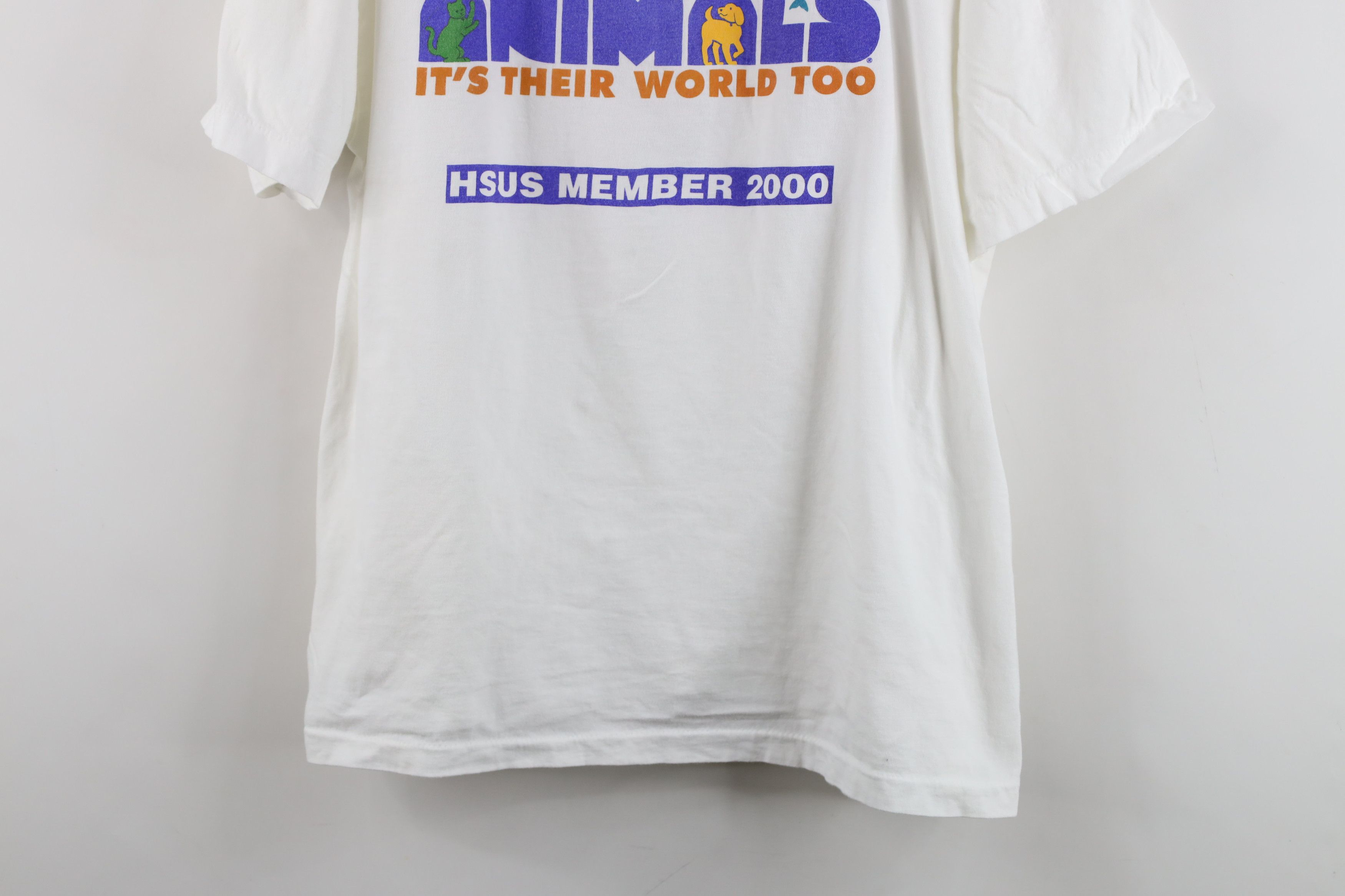Vintage Vintage Y2K 2000 Society of the United States HSUS T-Shirt Size L / US 10 / IT 46 - 3 Thumbnail