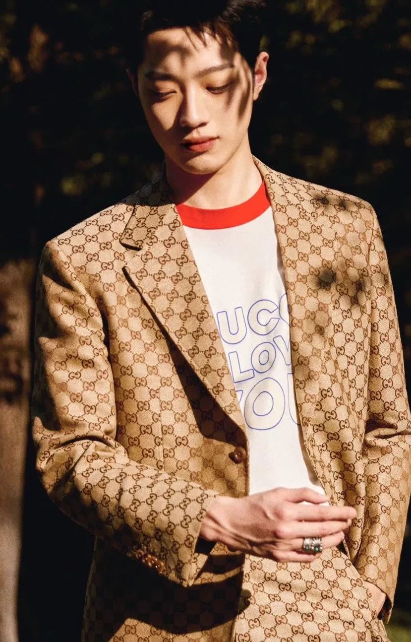 Gucci Gucci Double G Monogram Men's Blazer Size US L / EU 52-54 / 3 - 1 Thumbnail