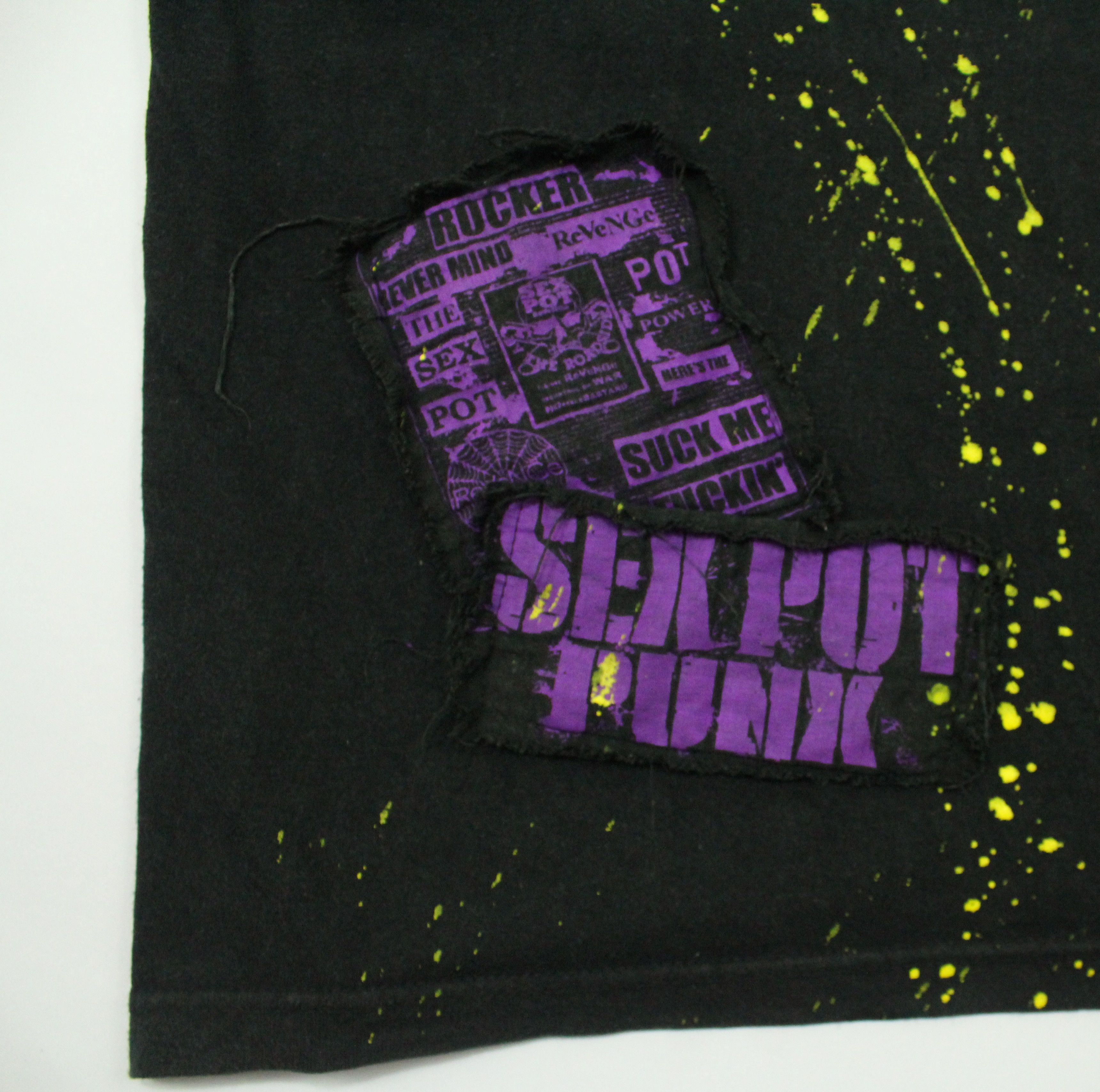 If Six Was Nine × Le Grande Bleu (L.G.B.) × Tornado Mart SEX POT REVENGE T Shirt Punk Style Patches Zipper Size US M / EU 48-50 / 2 - 16 Thumbnail