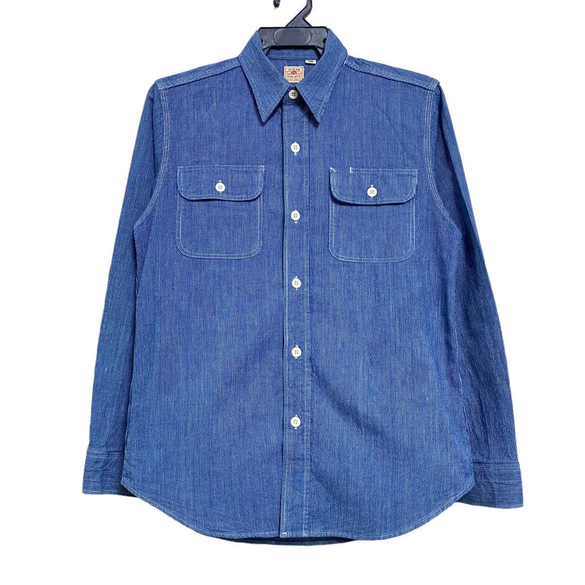 Sugar Cane Sugar Cane Pinstriped Wabash Indigo Denim Button Up Size US S / EU 44-46 / 1 - 2 Thumbnail