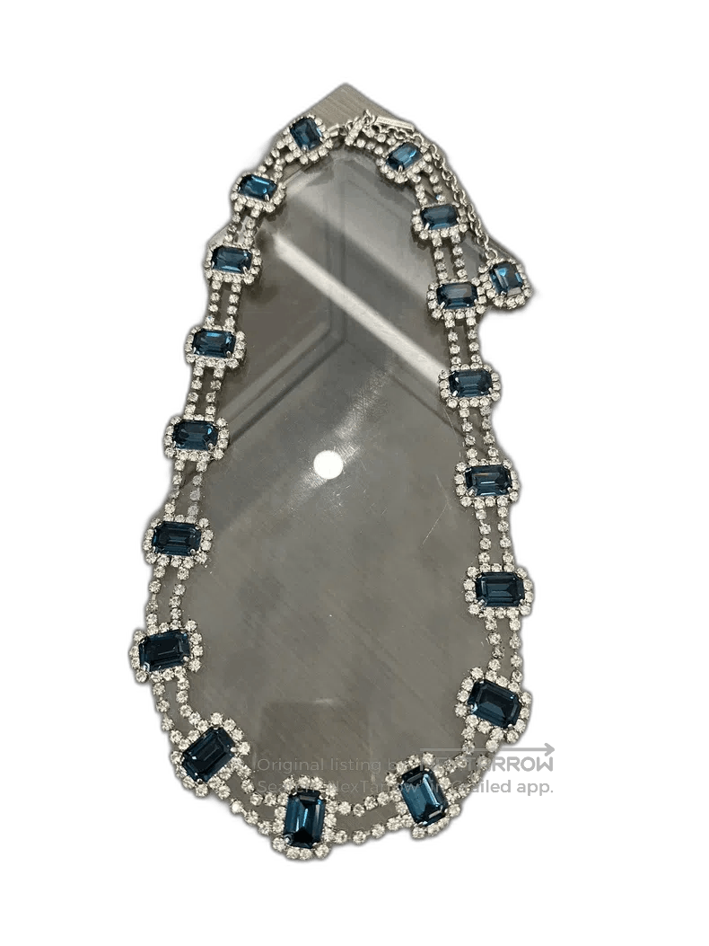 Dolce & Gabbana Dolce Gabbana Vintage Blue Crystal Necklace. Size ONE SIZE - 1 Thumbnail