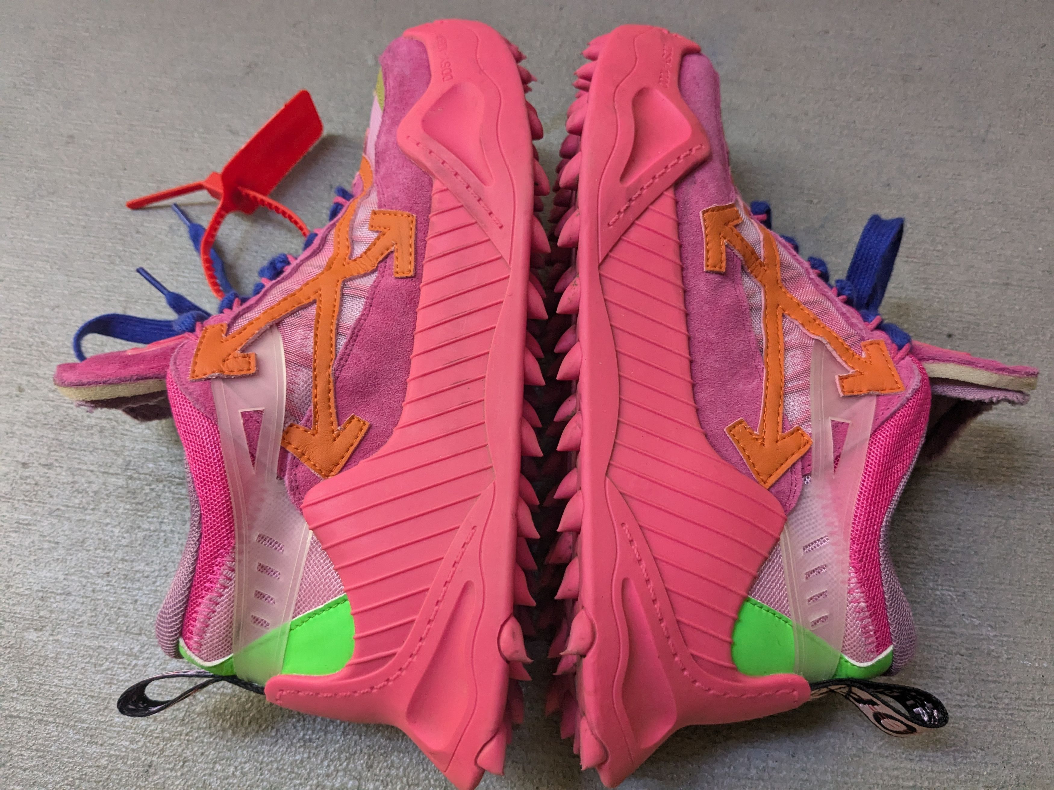 Off-White Off-White Odsy-2000 Sneakers Pink 7 40 Suede Size US 7 / EU 40 - 10 Thumbnail