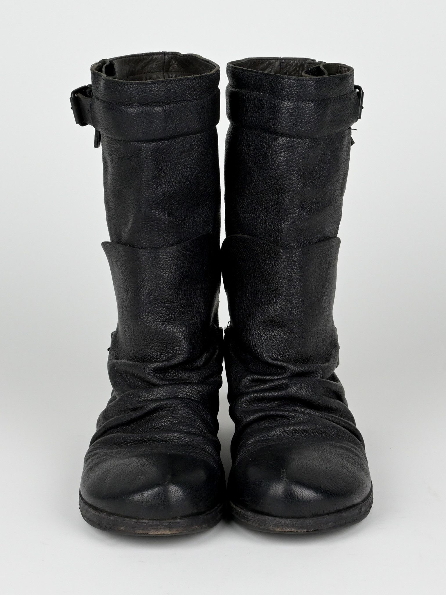 Marsell Stacked Leather Moto Boots Size US 7 / EU 40 - 2 Thumbnail