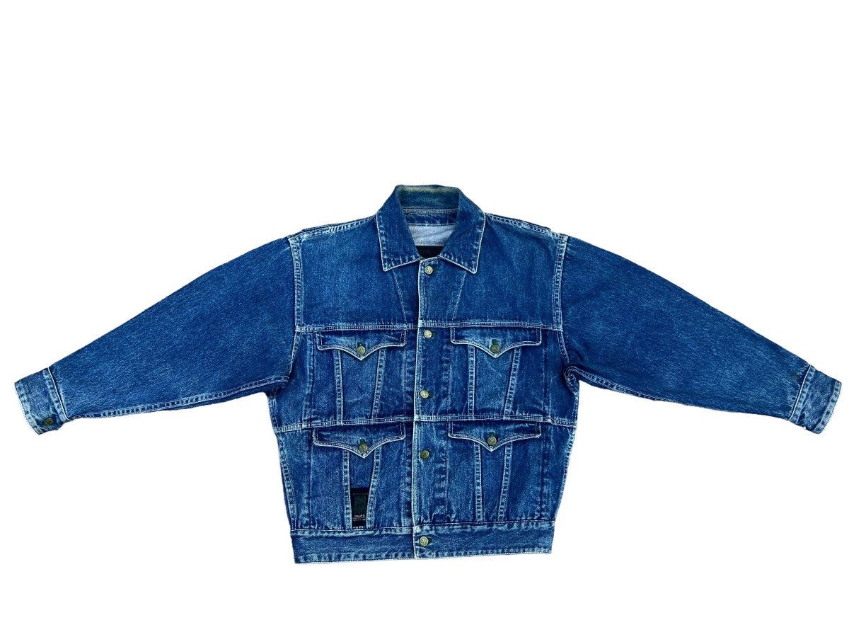 Nicole Club RARE !! Vintage 90s Nicole Club Japan Tactical Denim Jacket Size US L / EU 52-54 / 3 - 1 Thumbnail