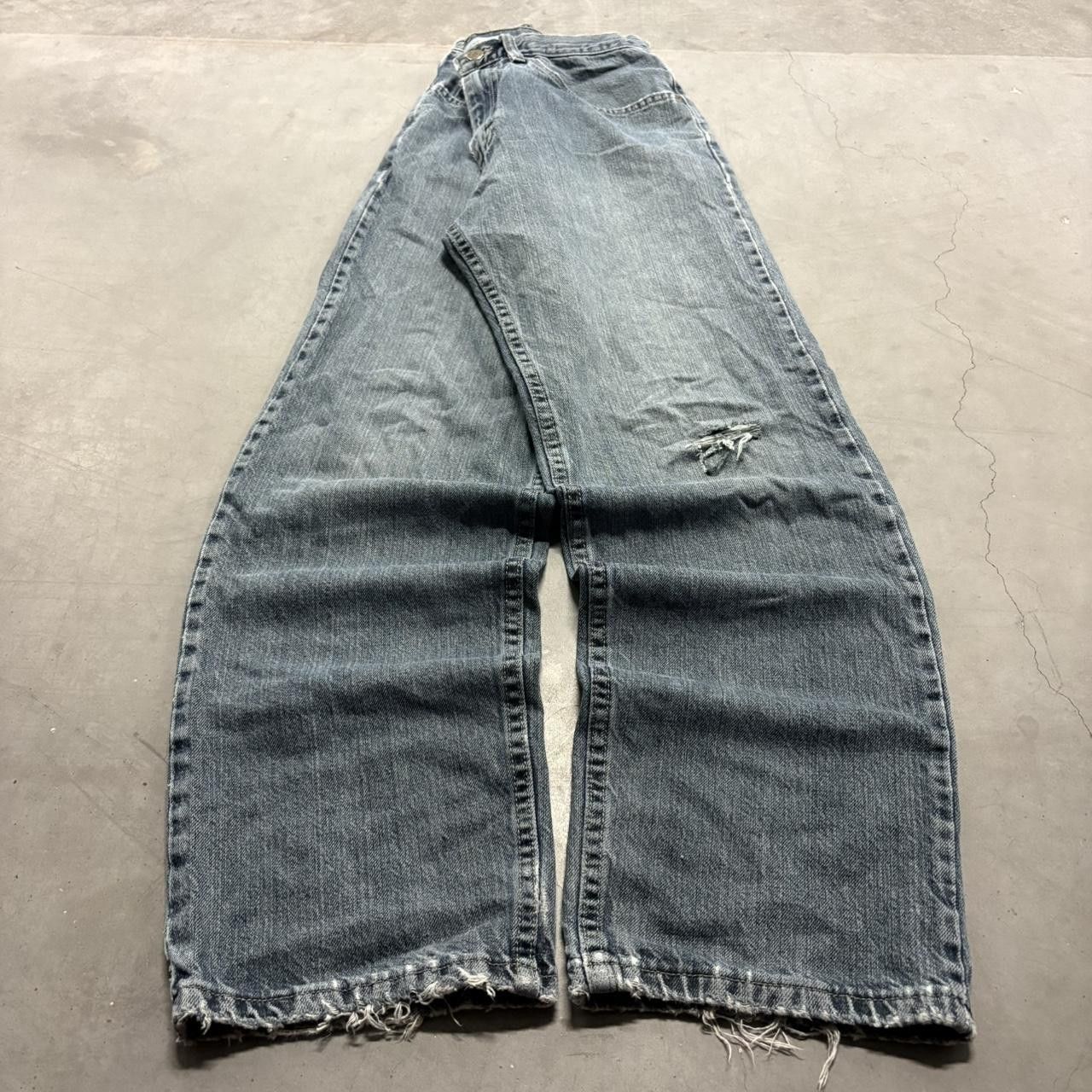 Vintage Crazy Vintage Y2K/2000s Baggy Relaxed Dark Wash Denim Jeans! Size US 32 / EU 48 - 2 Thumbnail