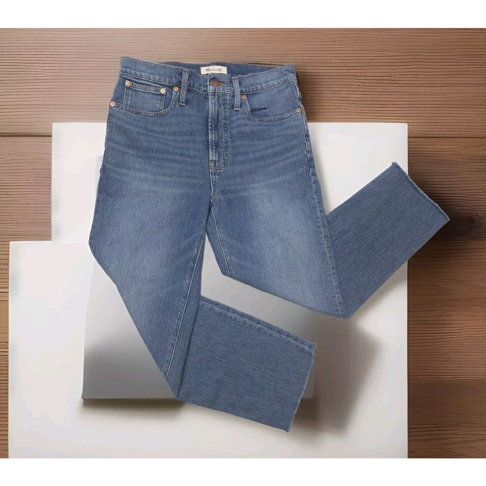 Madewell Madewell Women The Perfect Vintage Crop High Rise Raw Hem Size 29" - 2 Thumbnail