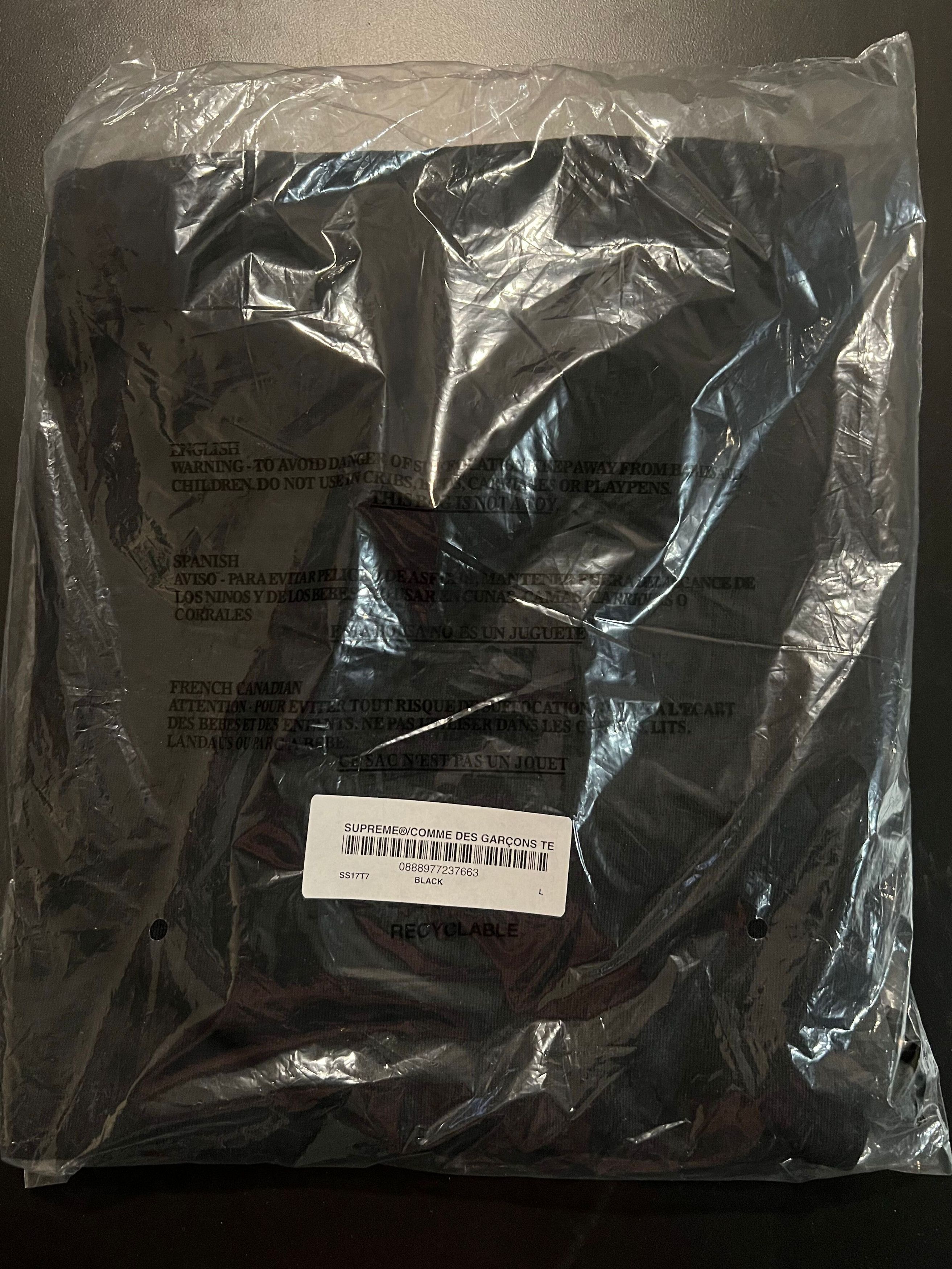 Comme des Garcons SHIRT × Supreme Supreme Comme Des Garcons SHIRT Box Logo Tee Black Large Size US L / EU 52-54 / 3 - 2 Thumbnail
