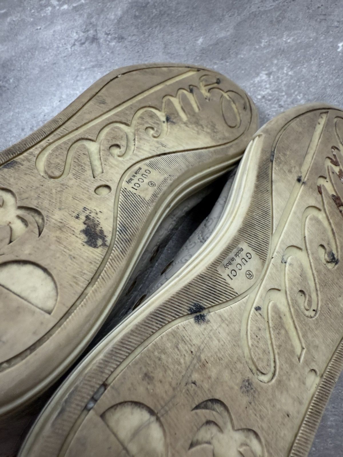 Gucci × Vintage Gucci hi top shoes sneakers monogram vintage old money Size US 6.5 / IT 36.5 - 10 Thumbnail