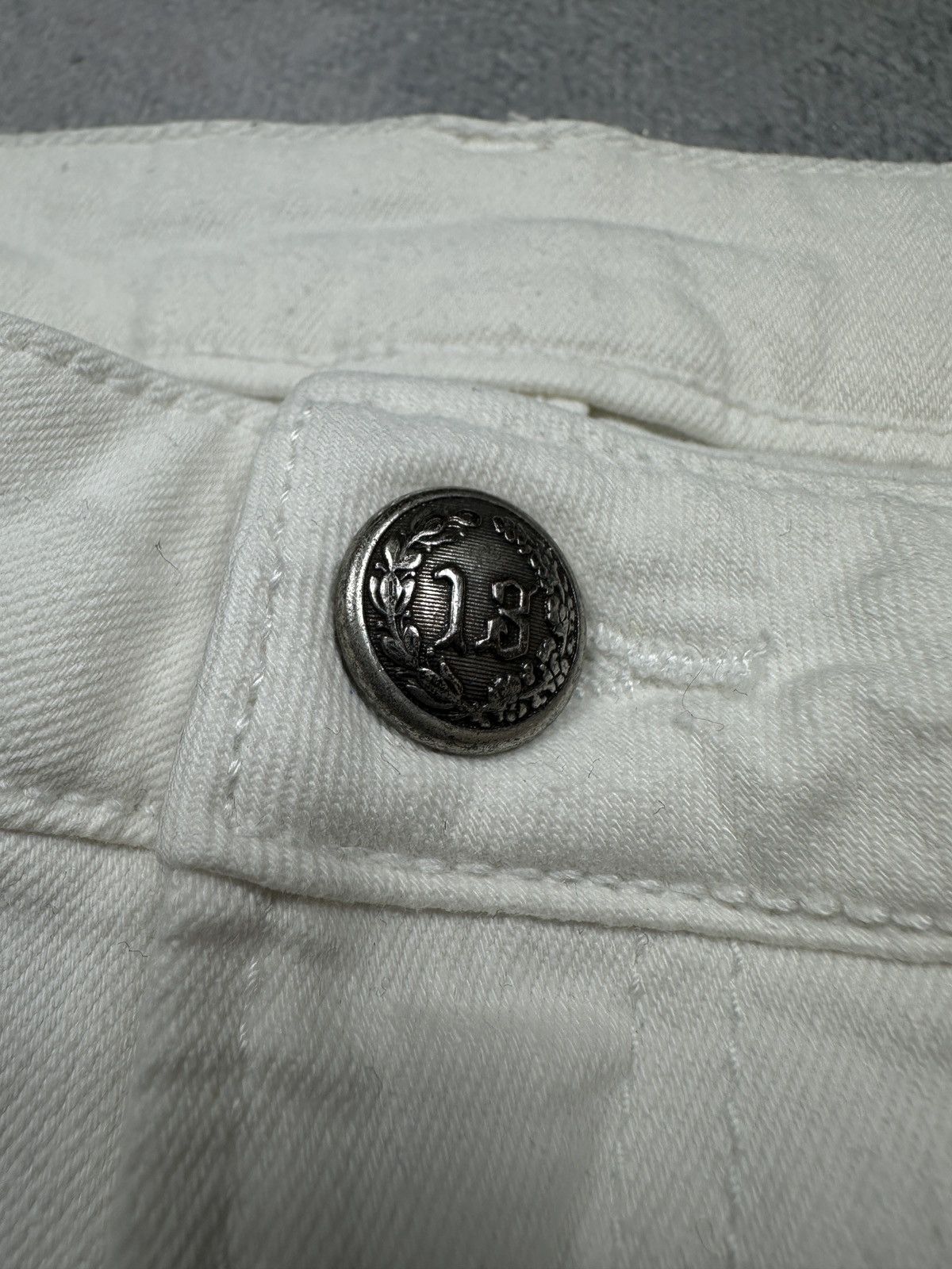 R13 R13 Alison Crop Jeans White Riot Size 28 Made in Italy Lux Size 28" / US 6 / IT 42 - 11 Thumbnail