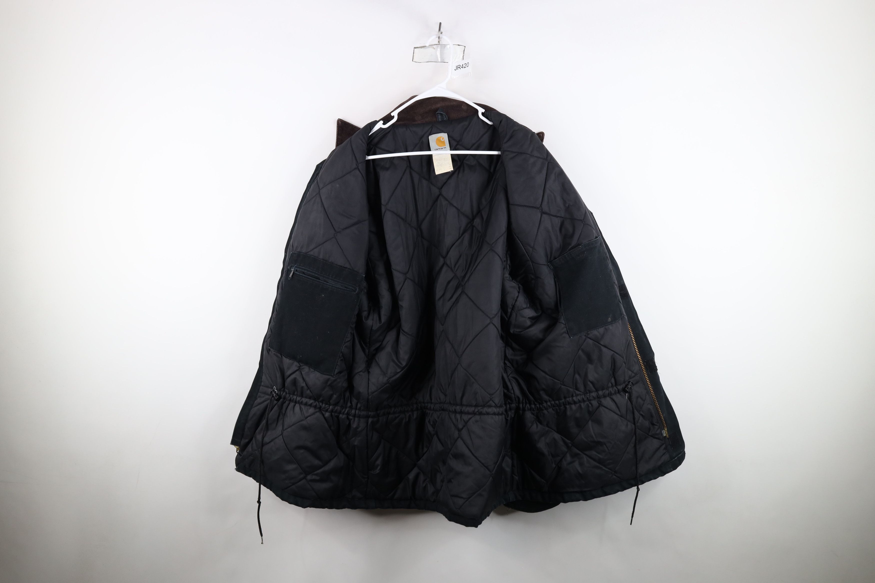 Carhartt Vintage 90s Carhartt Canvas Chore Barn Jacket Black USA Size US XXL / EU 58 / 5 - 11 Thumbnail