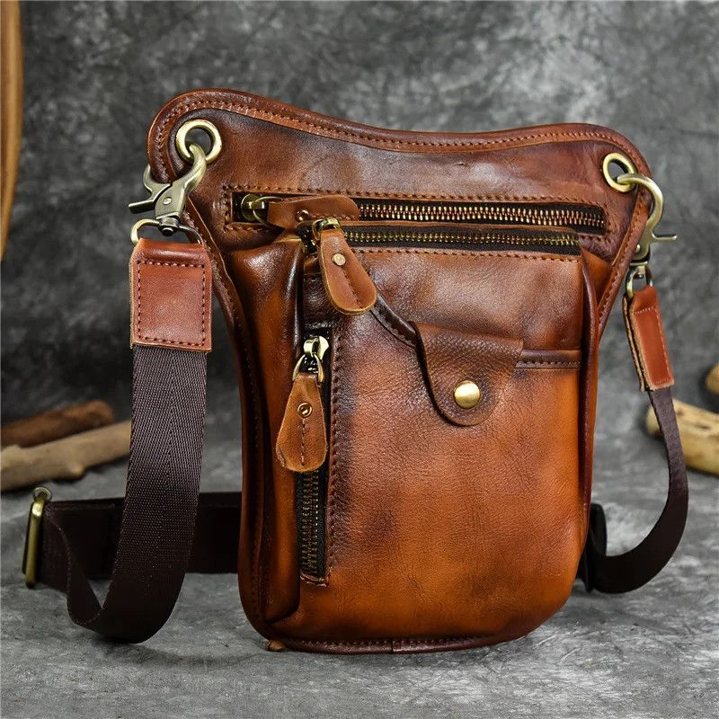 Leather × Vintage Genuine Leather Waist Big Size ONE SIZE - 1 Thumbnail