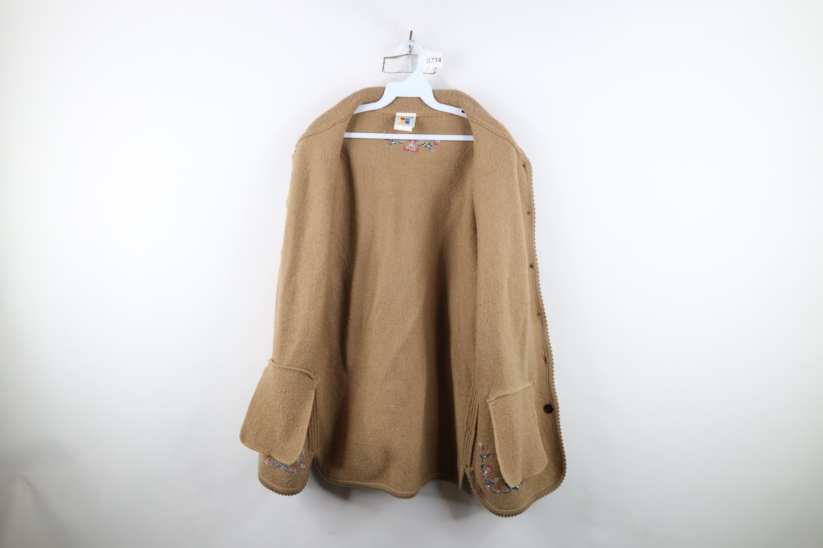 Vintage Vintage 90s Streetwear Flower Button Cardigan Sweater Jacket Size M / US 6-8 / IT 42-44 - 11 Thumbnail