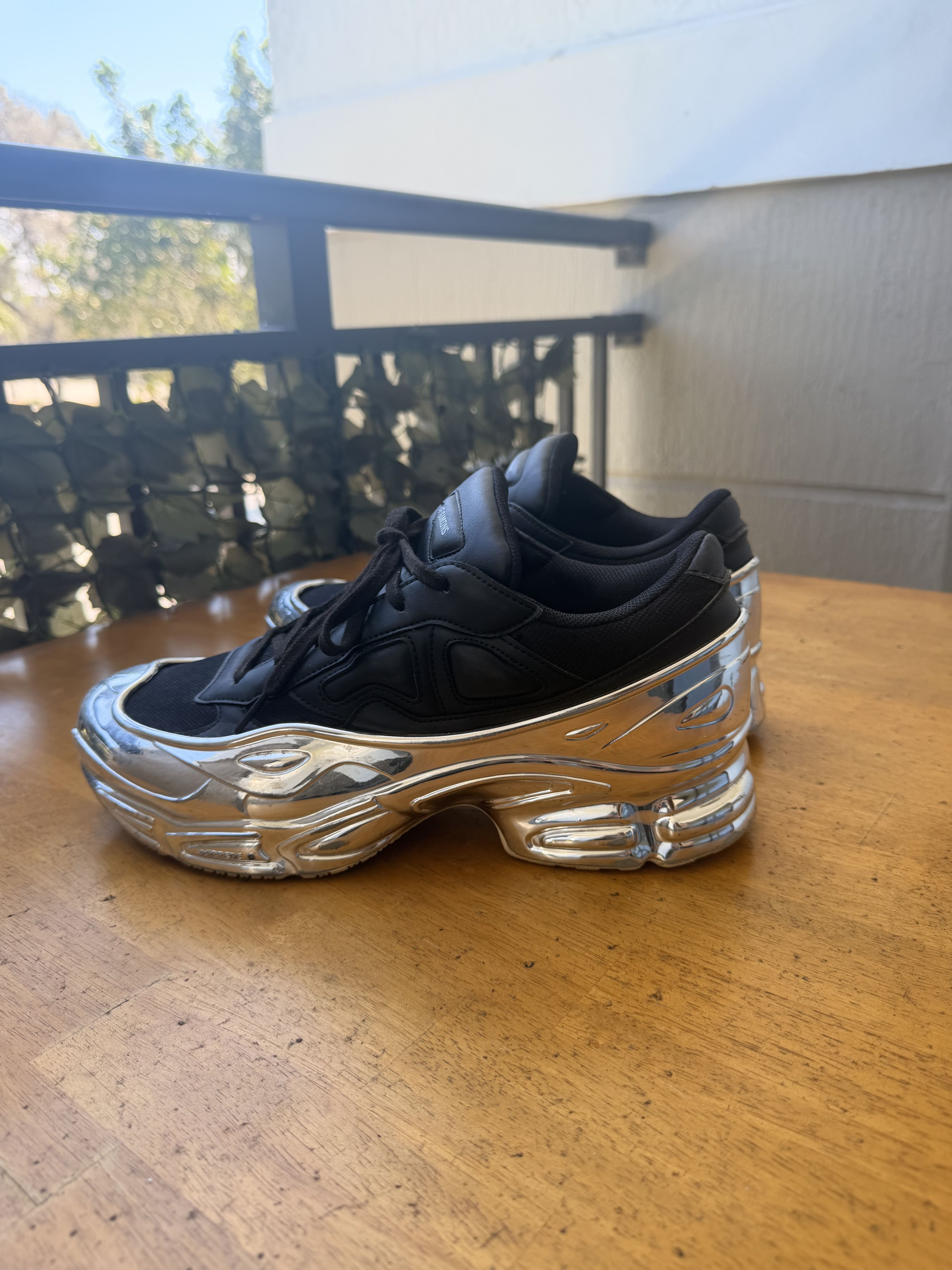 Adidas × Raf Simons Adidas x Raf Simons Ozweego Mirrored Black Silver Size US 10 / EU 43 - 5 Thumbnail