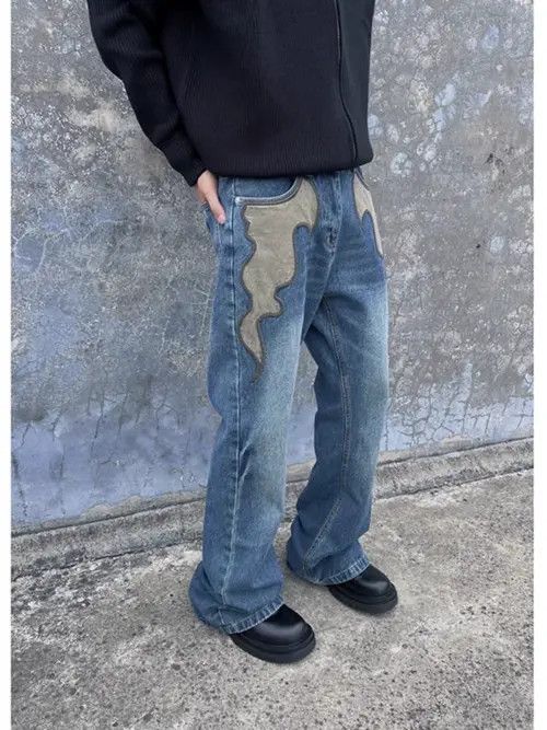 Japanese Brand Hirohata x Man High Street Flame Vintage Jeans Light Blue Size US 30 / EU 46 - 4 Thumbnail