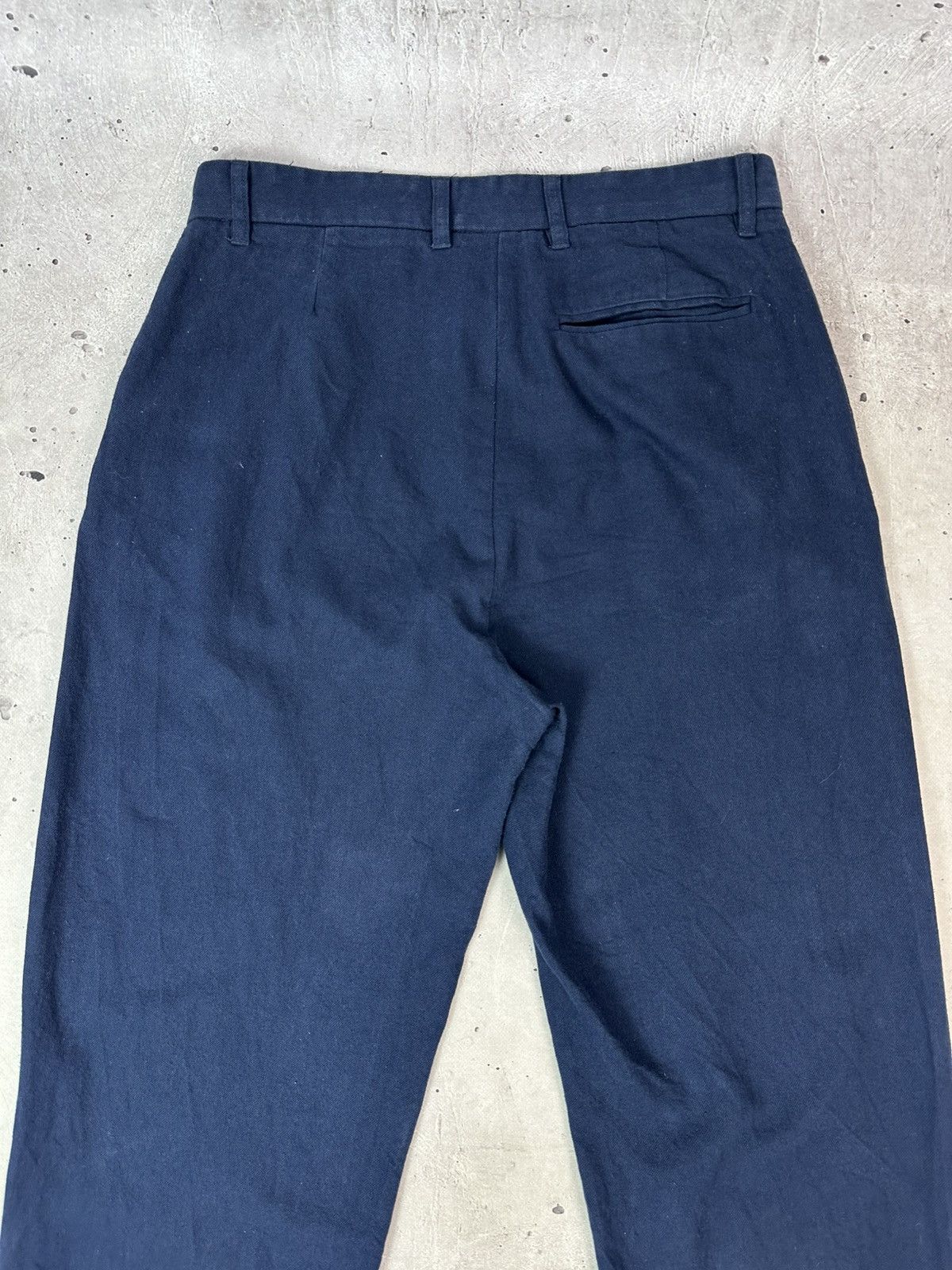 Folk Folk Loose Navy Blue Cotton-Linen Blend Men’s Casual Pants Size US 33 - 12 Thumbnail