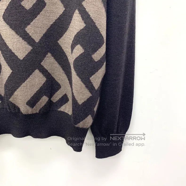 Fendi Fendi Multicolor logo letter print merino wool round neck Size US M / EU 48-50 / 2 - 4 Thumbnail