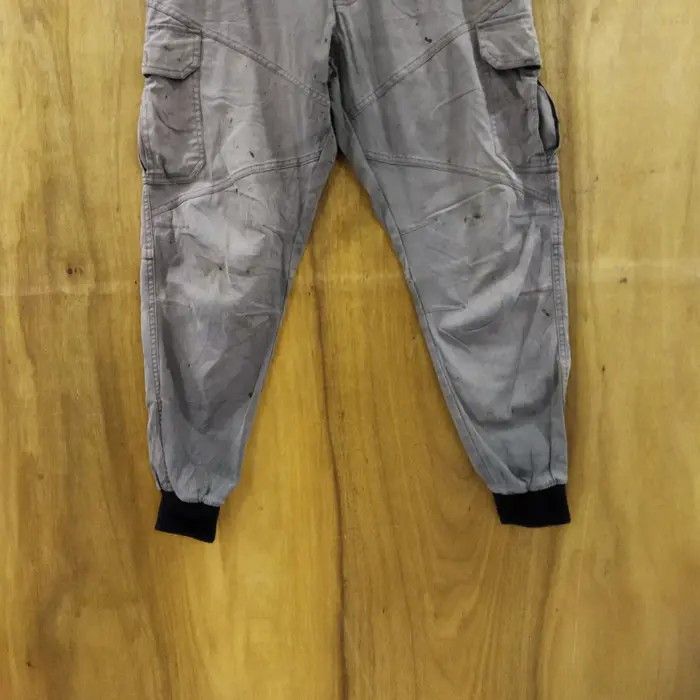 Japanese Brand TORA WORK WARE FADED GREY CARGO PANTS Size US 32 / EU 48 - 3 Thumbnail