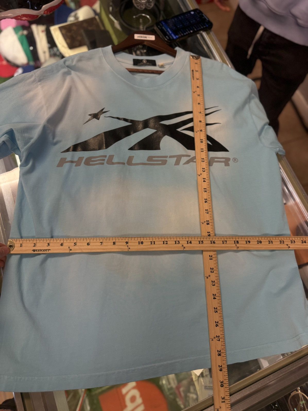 HELLSTAR Hellstar “Baby Blue” Tee Shirt Size XL (NEW) Authentic Size US XL / EU 56 / 4 - 11 Thumbnail