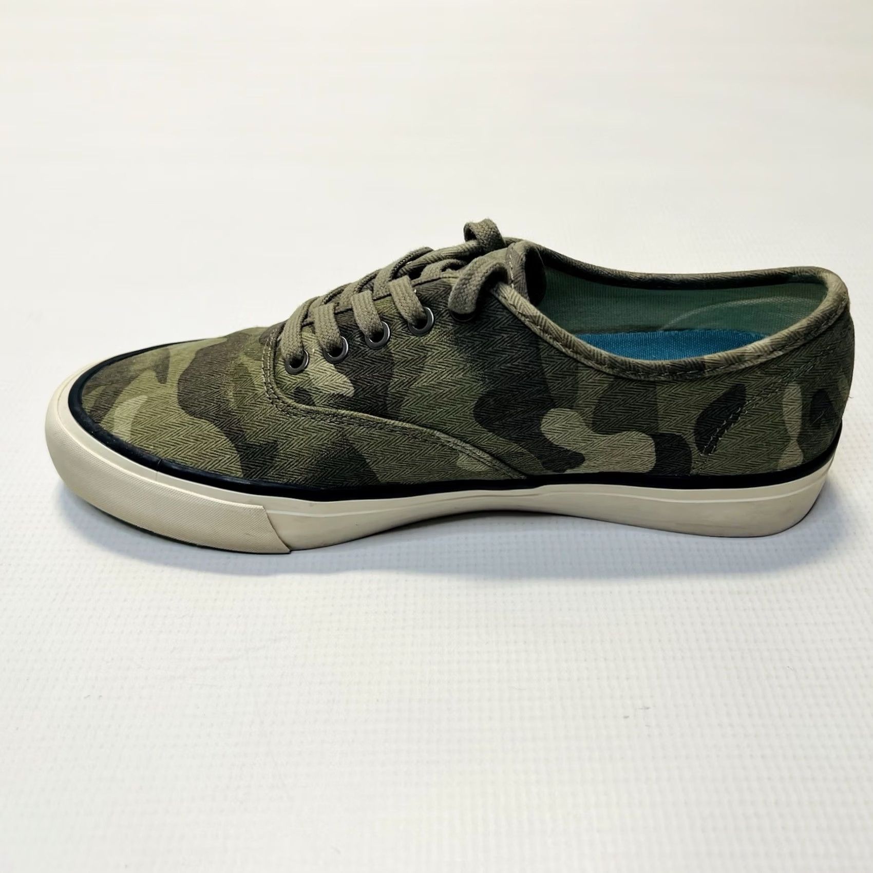 SeaVees Seavess Legend Sneakers Womens 8.5 Saltwash Herringbone Twill Camo Lace Up Size US 9 / IT 39 - 4 Thumbnail
