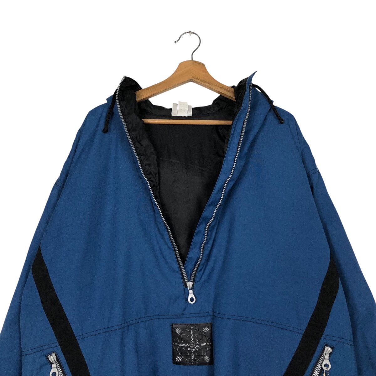 Japanese Brand Vintage Anorak Half Zipper Biker Jacket Active Swiss Design Size US L / EU 52-54 / 3 - 13 Thumbnail