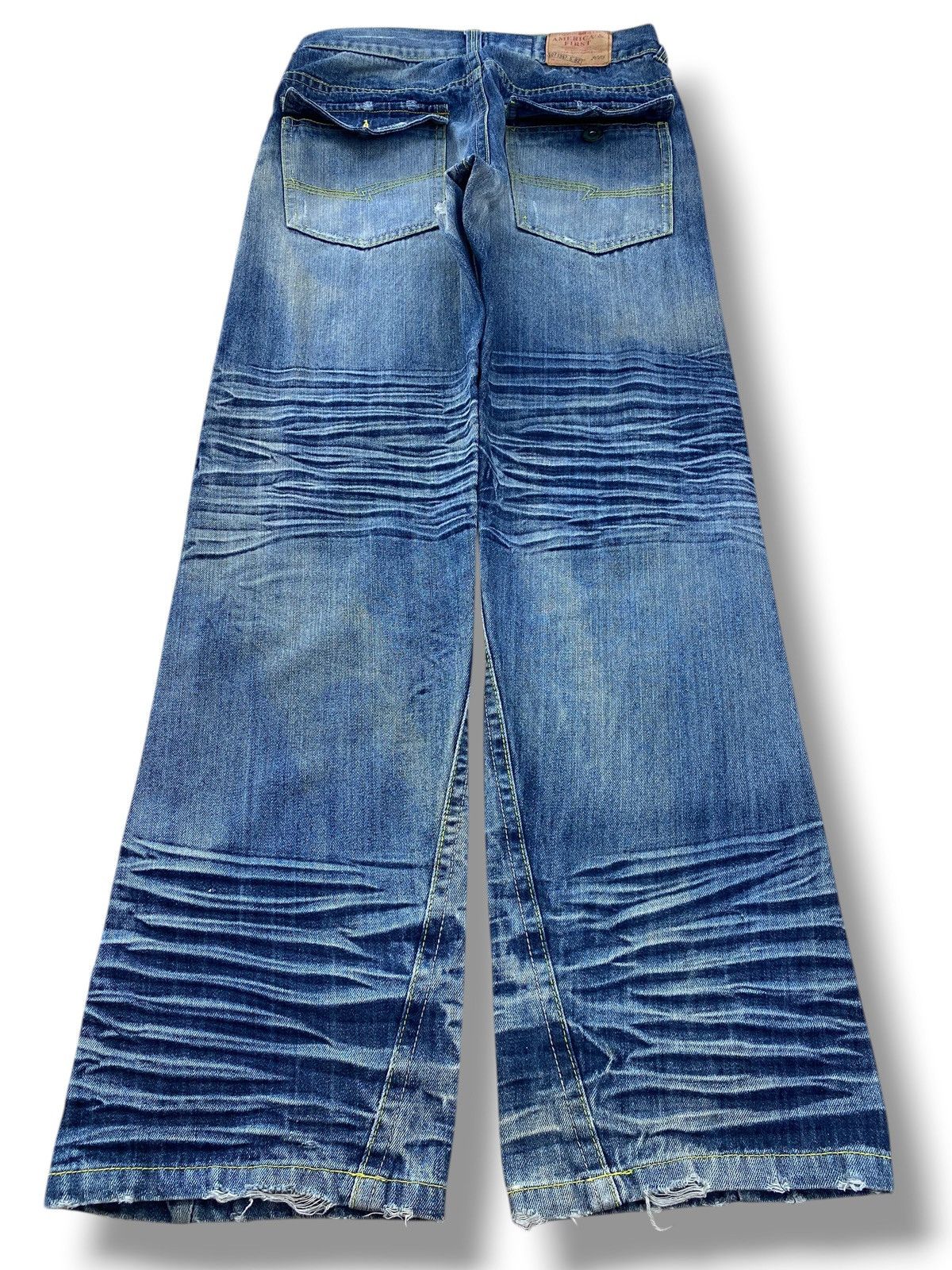 Other Japanese Brand Light Wash Whiskered Style Straight Leg Jeans Size US 31 - 3 Thumbnail