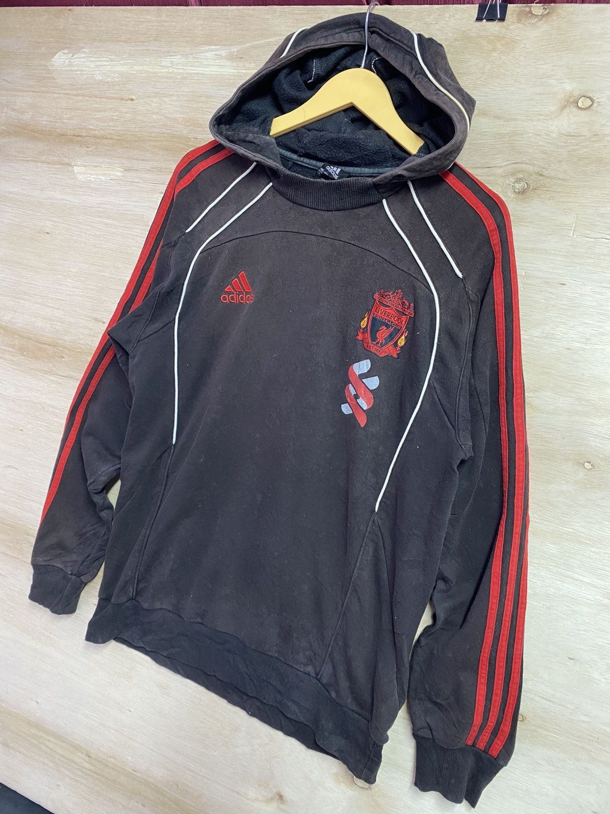 Adidas Vintage Adidas liverpool hoodie Size US L / EU 52-54 / 3 - 2 Thumbnail