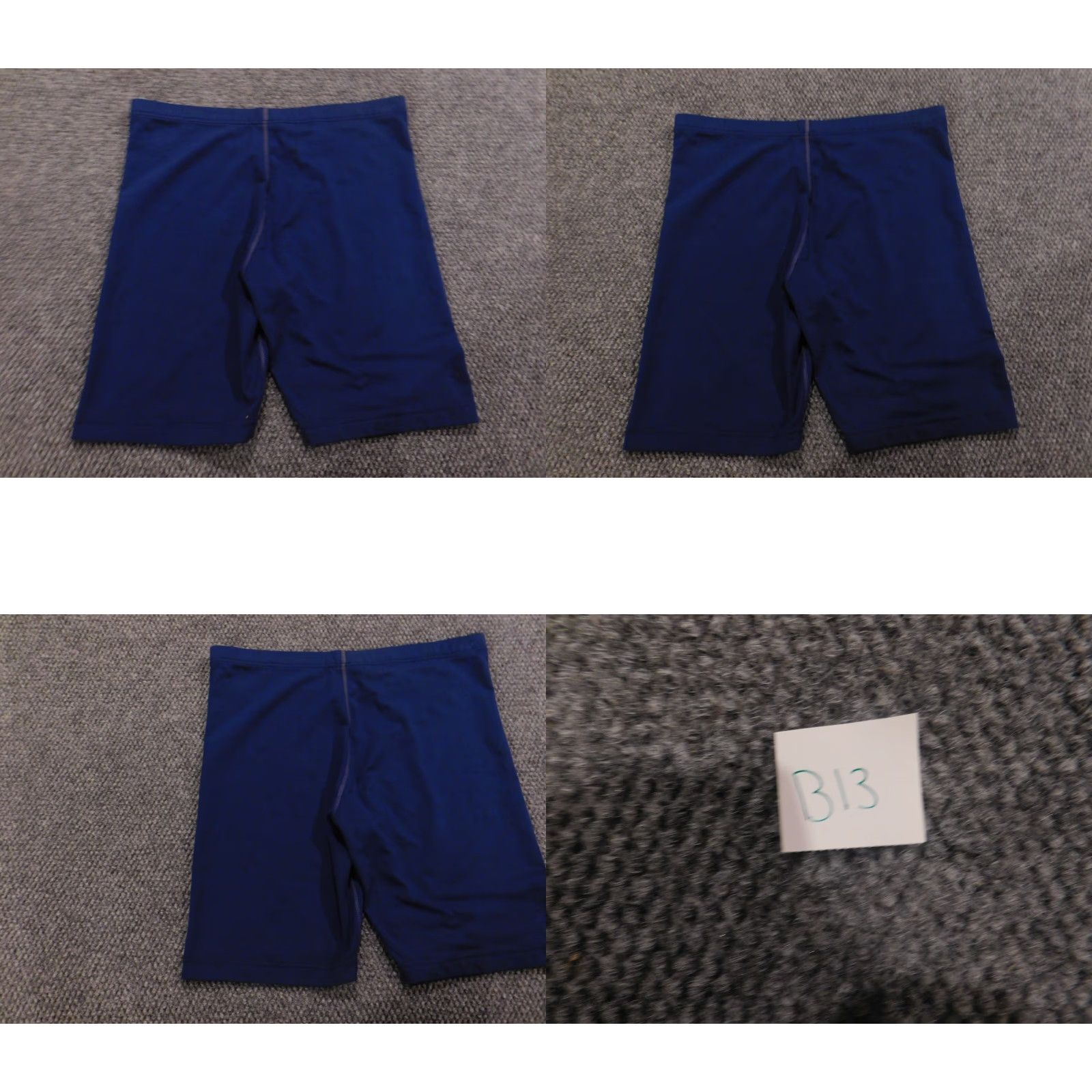 Adidas Adidas Womens Shorts XL Blue True to Athlete Athletic Stretch Regular Waist 32in Activewear Logo Blended Polyester Size 40" / US 18 - 8 Thumbnail